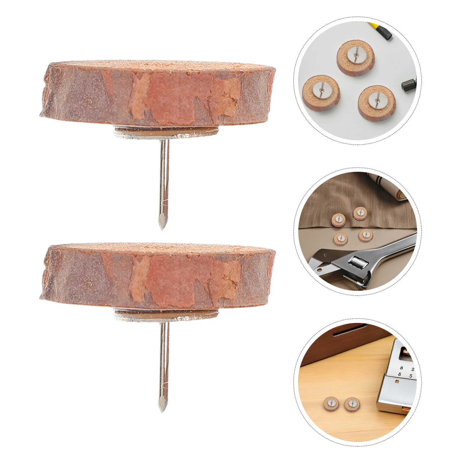 80Pcs Decorative Wooden Push Pins Flat Head Thumb Tacks for Bulletin Board Whiteboard Drawing Board Notes Documents Display