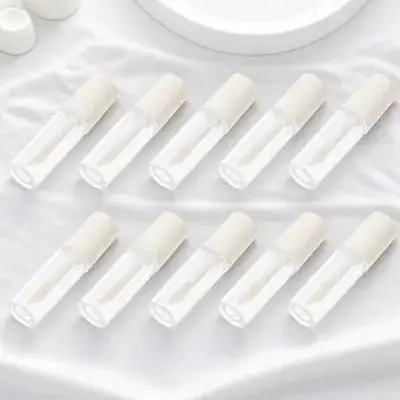 10Pcs Lip Gloss Tubes Mini Empty Refillable DIY Lip Balm Containers Portable Leakproof Bottles for Travel Samples
