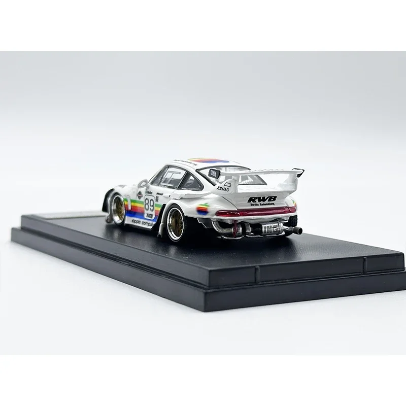 SW 1:64 RWB 993 White Diecast Diorama Car Model Collection Street Warrior