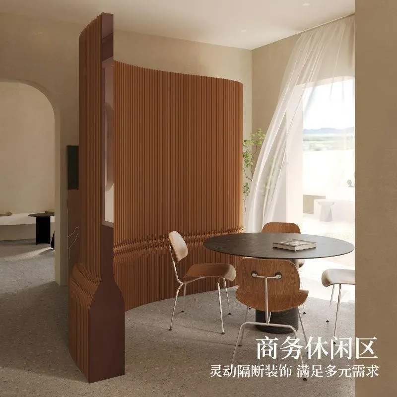 Sub-baffle wall organ paper wall office porch light retractable screen baffle partition