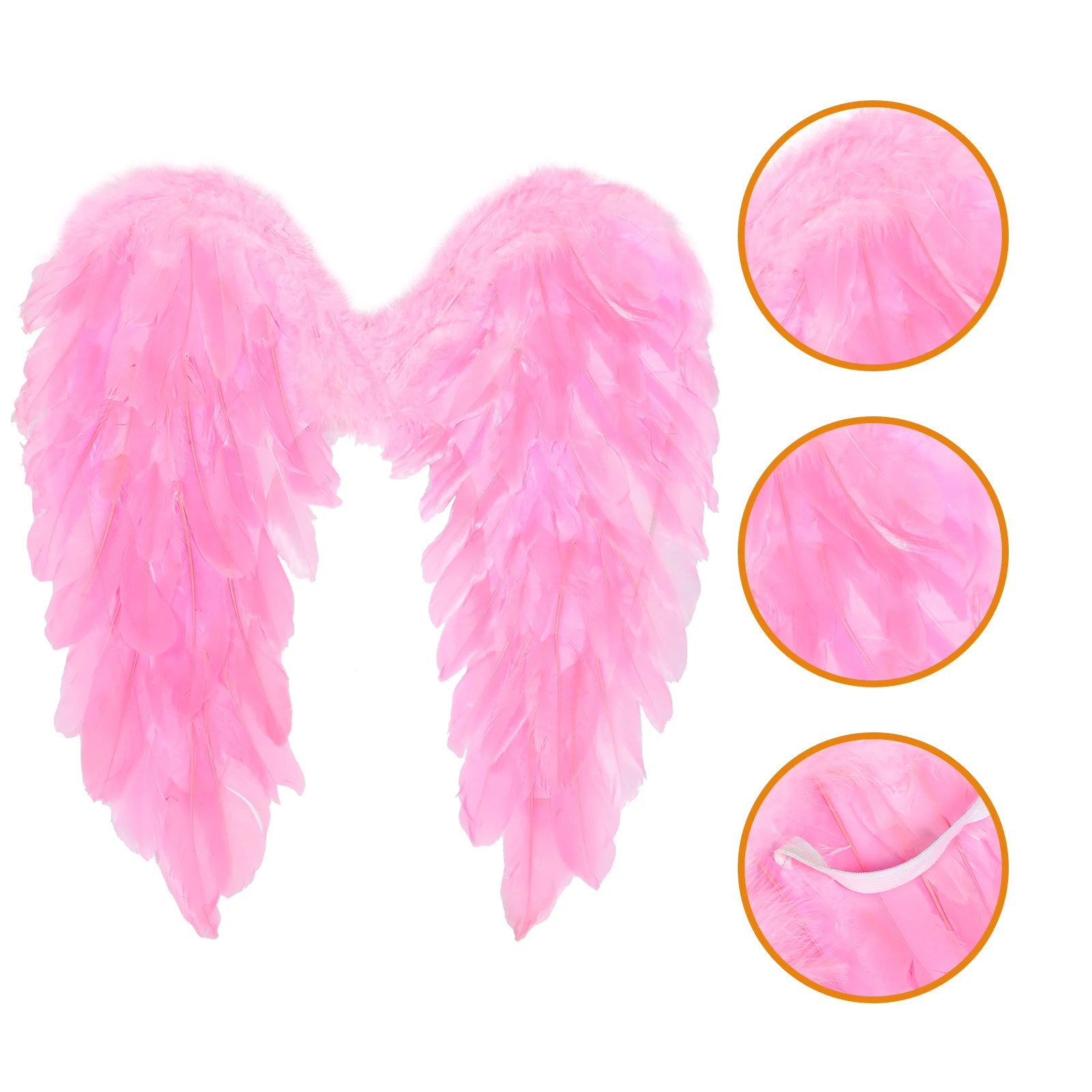 1 Uds. De ala de Ángel, adorno decorativo de ala de pluma, accesorio de actuación navideña, fotografía de Cosplay adecuada para niños