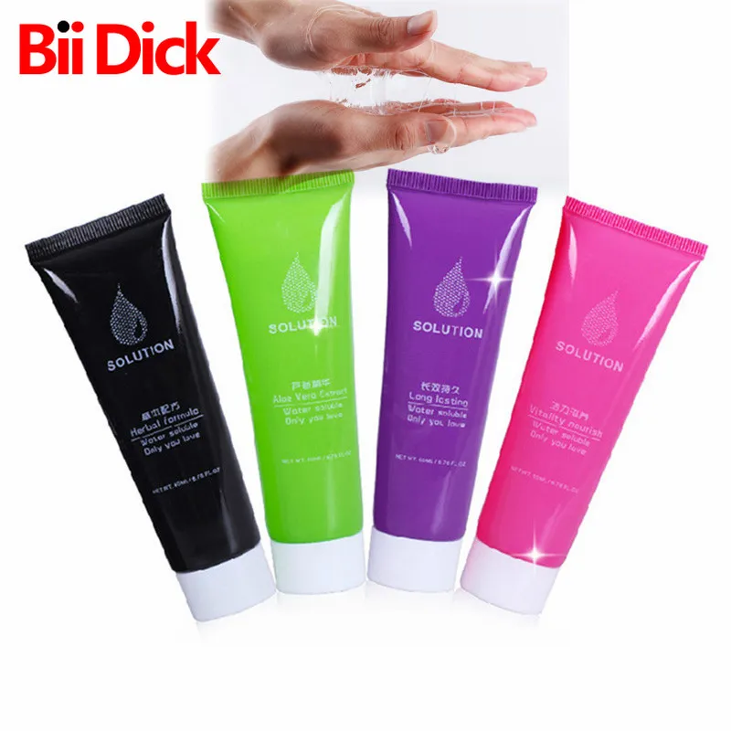 Sex Lubricant 60ml Anal Lubricant Water-based Sex Oil Vaginal and Anal Gel Sex Products for Adults Lubricant for Sex Aloe Vera