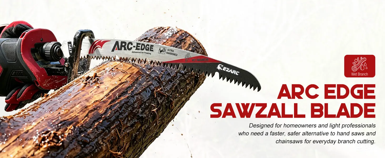 EZARC 3-teilige Bogenklingen-Säbelsägeblätter 300mm/380mm 6TPI U-Nut Spannsägeblatt für Baumschnitt und Holzschneiden – Detail 1