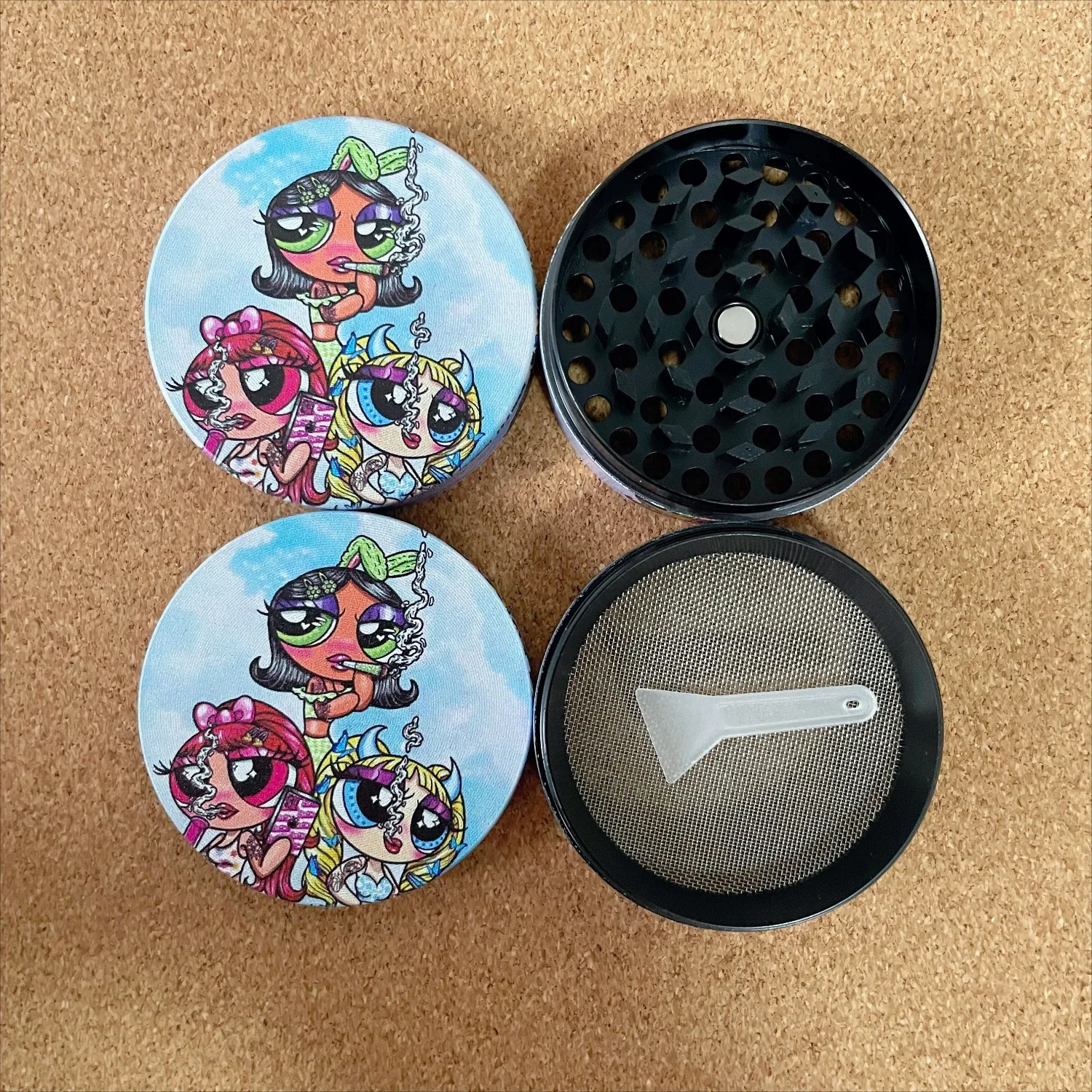 2 بوصة/50 مللي متر التدخين Besties المعادن عشب طاحونة التدخين الملحقات #5