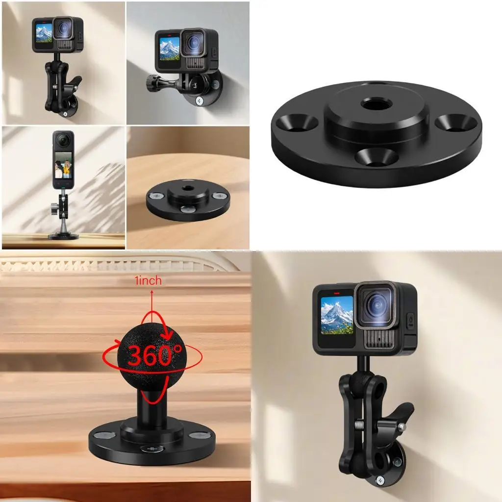 

96GE Adjustable Ball Head Tripods Adapter 25mm Aluminum Alloy for Stable Setups