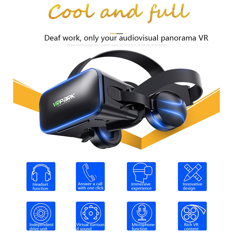 Vr Brille Smartphone 3D Virtual-Reality-Headset Helm Smartphone-Geräte Objektive Brille Kopfhörer Viar Mobile Controller Vear