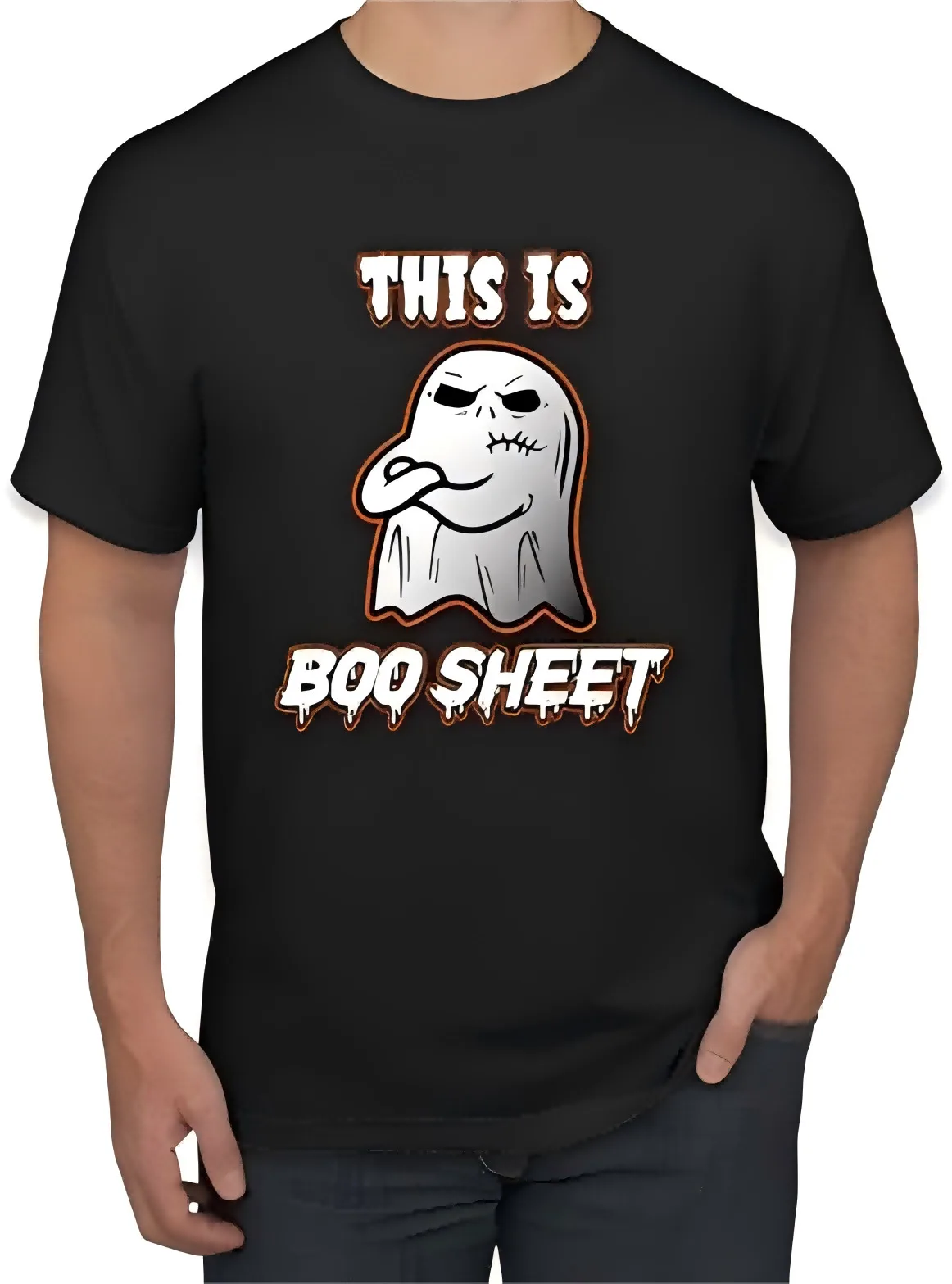 

This Is Boo Sheet Halloween Friends Shirt Horror Movie Funny Pumpkin T-shirt