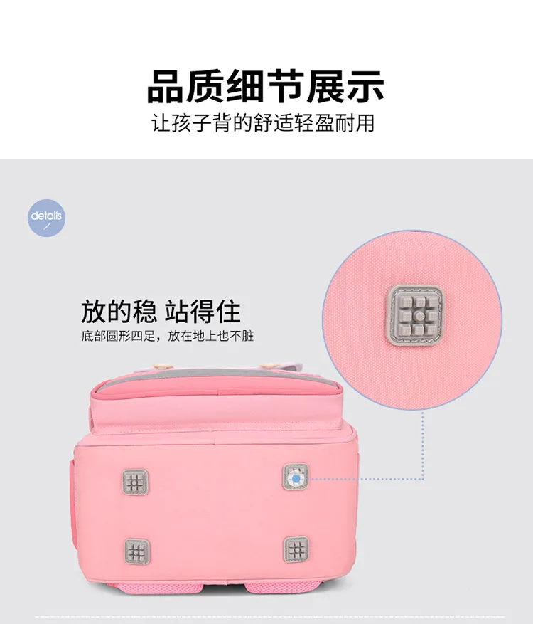 school bag Kids backpack water proof Preschool Ages 6-18 Spine protection Reduce the burden Large capacity