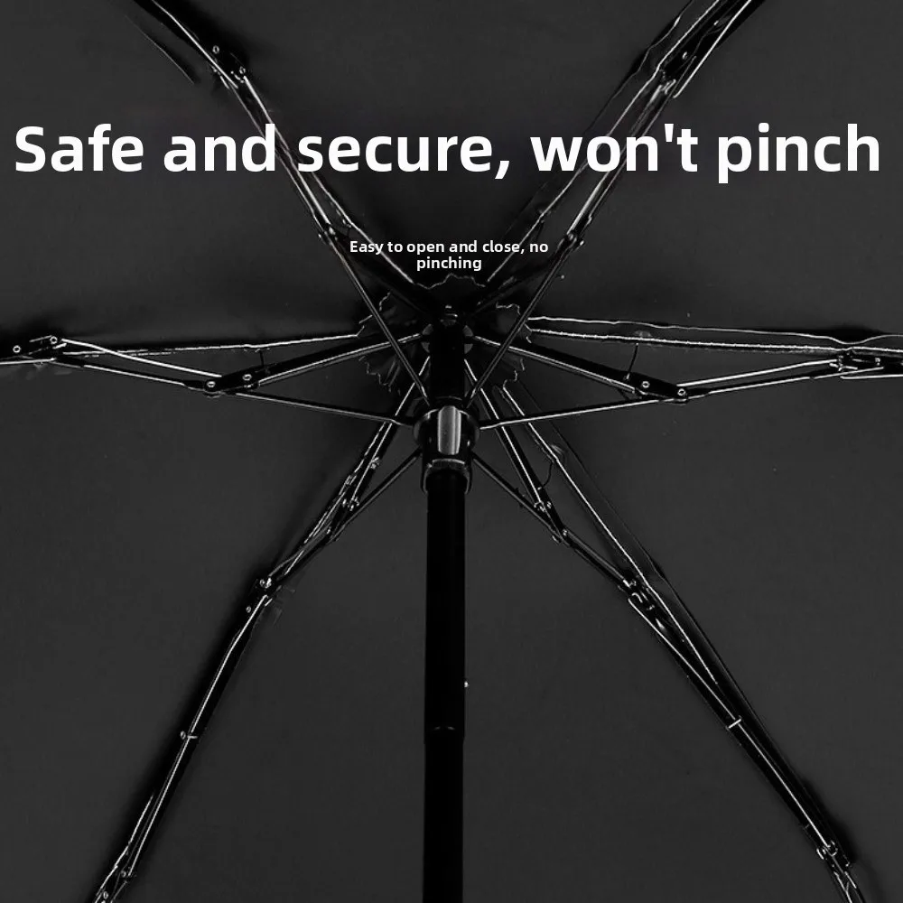 Ultra Light Portable Five Fold Lace Umbrella 6-Rib UV protection Folding Umbrella Golden Curved Handle Windproof Parasol Travel