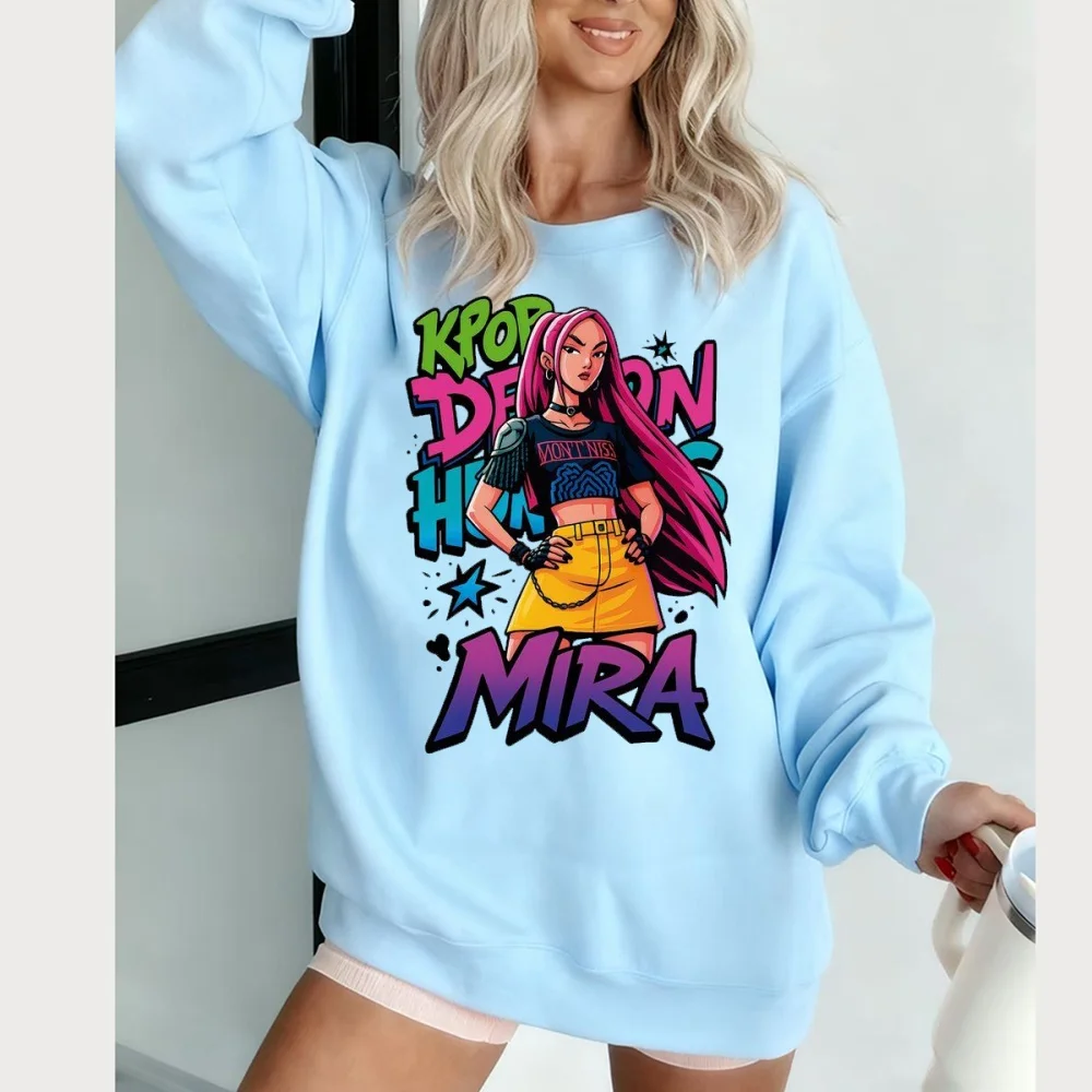 Moda KPop Demon Hunter cartoon Girl Boy Maglione Felpa calda Uomo e donna Hallyu casual Top abbigliamento casual