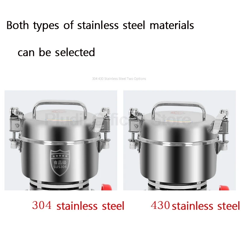 800 جرام طاحونة الحبوب الجافة العطر الغذاء الجاف الحبوب التوابل مطحنة القهوة عالية السرعة ذكي العطر الحبوب الطب كسارة #4