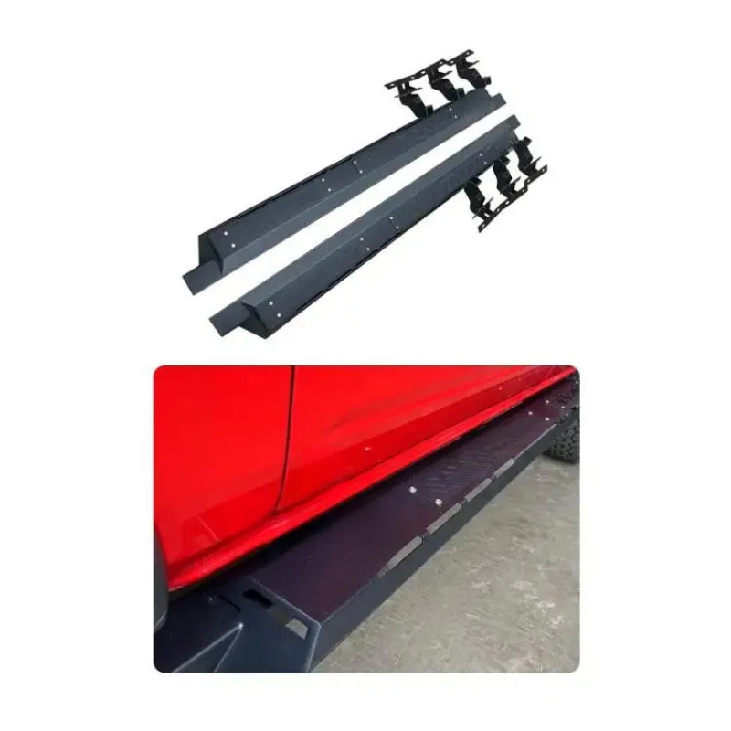

Hot Selling Off-Road Pickup 4x4 Accessories Black Manganese Steel Crew Cab Side Step Ne Bars Running Boards