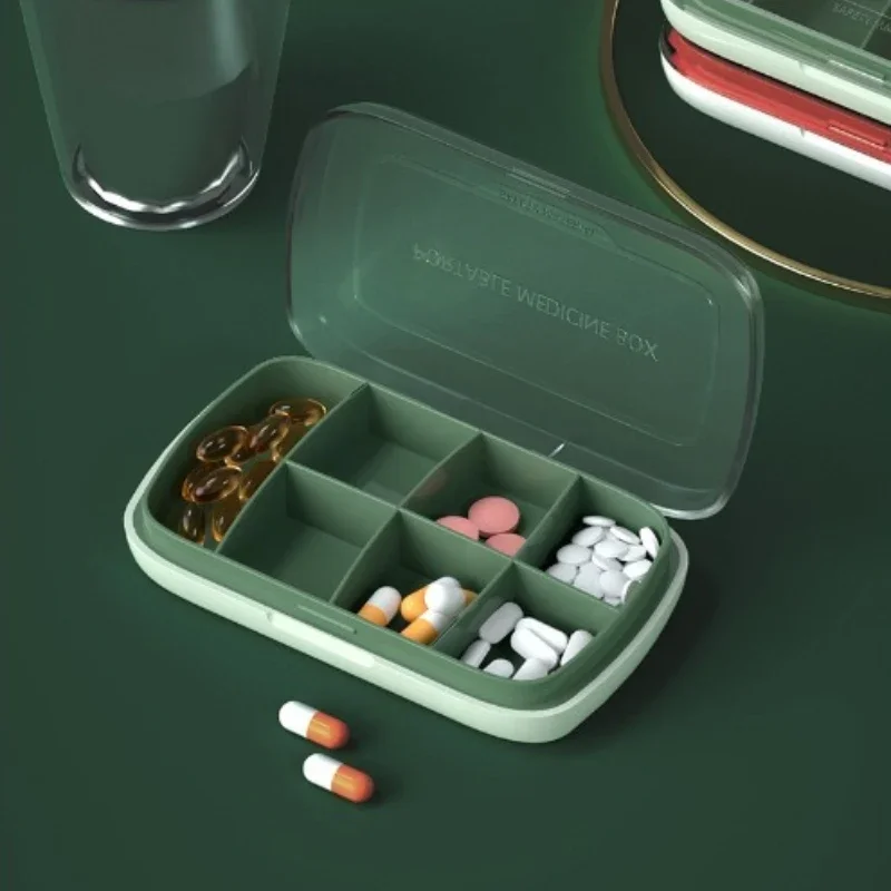 

Portable Large-Capacity Medicine Box Pill Sealing Storage for One Week's Doses Convenient Travel Medicine Organizer