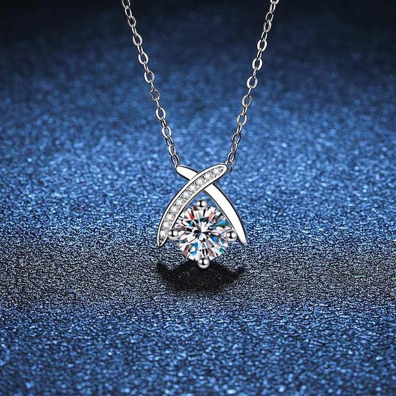 Heißer Verkauf: 925 Sterling Silber Halskette mit Anhänger, Einfacher 5A Zirkon für Damen, Hochzeitsschmuck, Edle Accessoires, Modische Kette, Partygeschenke