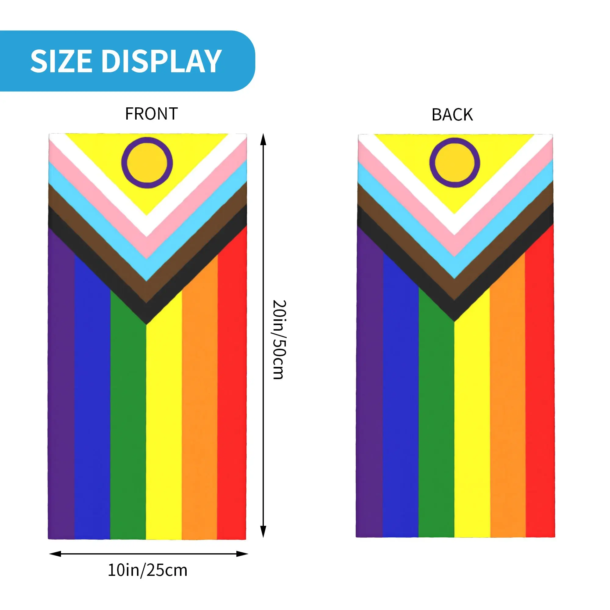 Bisexual Pride LGBT Bandana Neck Gaiter Pink Blue Rainbow Gay Friendly Wrap Scarf Multi-use Headband Running Unisex Adult view 6