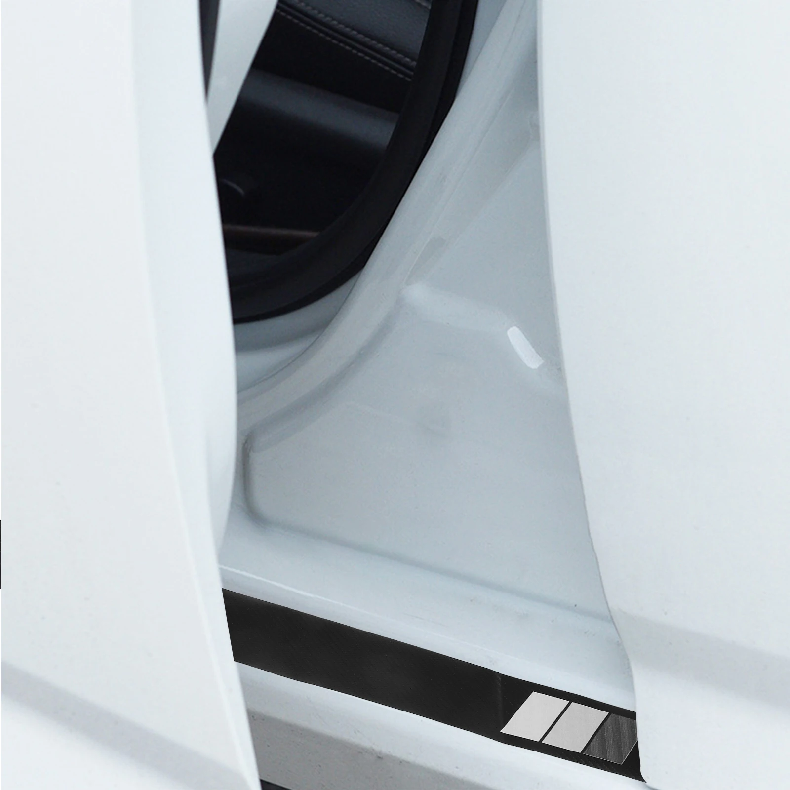 

4 Pcs Welcome Pedal Door Protect Interior Car Sill Protection Protector Stickers Edge Trim Pickup Truck