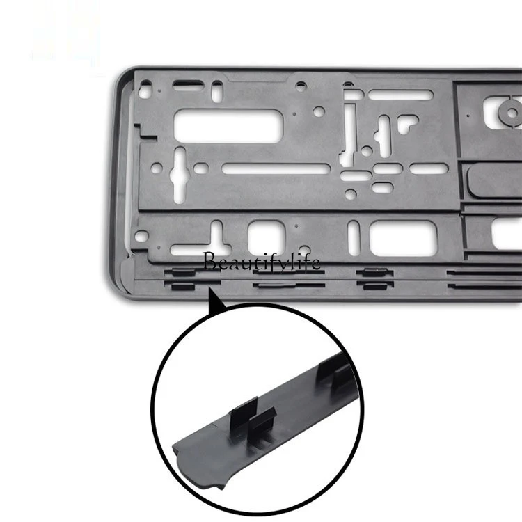 *parts and accessoriesEuropean standard plastic license plate frame printed LOGO license plate frame ABS + PP material