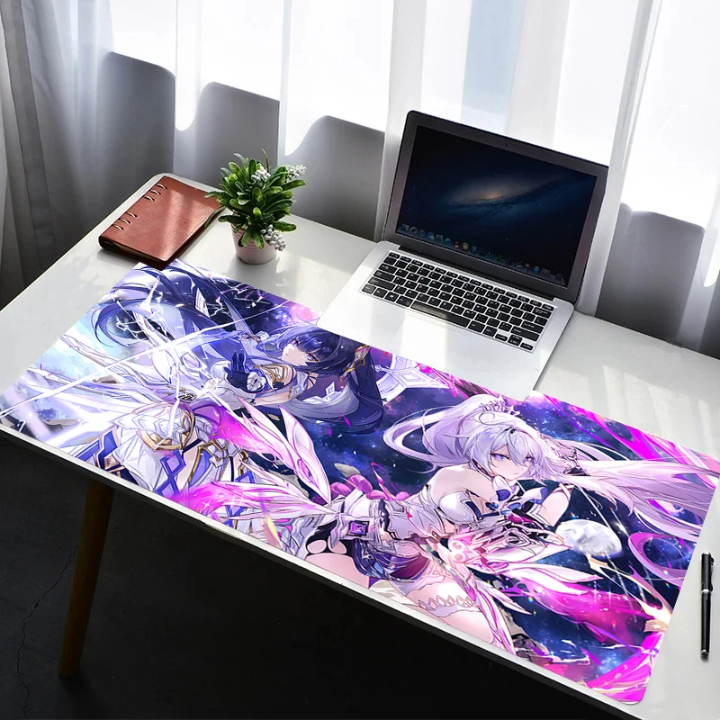 

Mouse Pad H-honkai Impact 3 Non Slip Rubber HD Mousepad Laptop Gamer Cabinet Keyboard Pad Office Computer Gaming Desk Mouse Mat