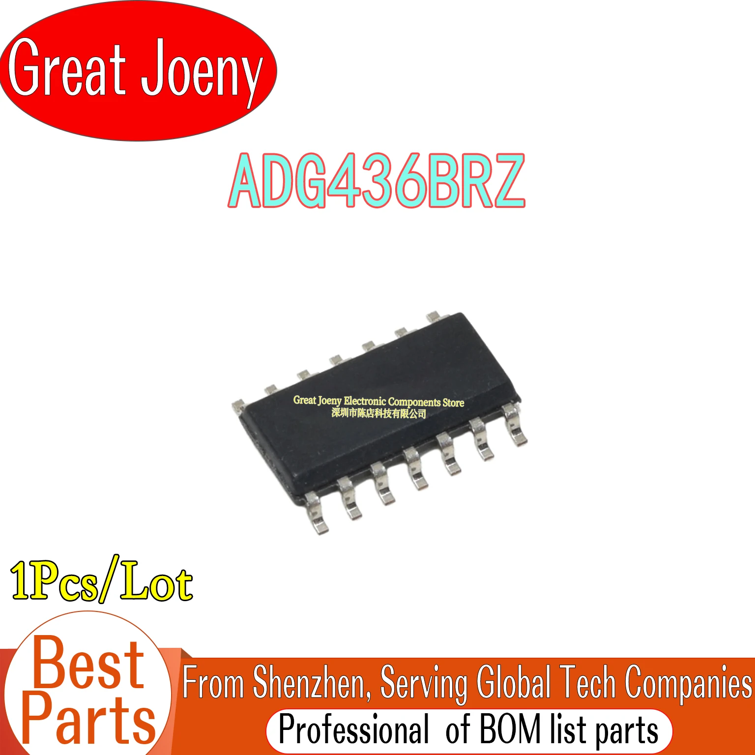 

100% New Original ADG436BRZ ADG436BR IC Chipset SOP-16