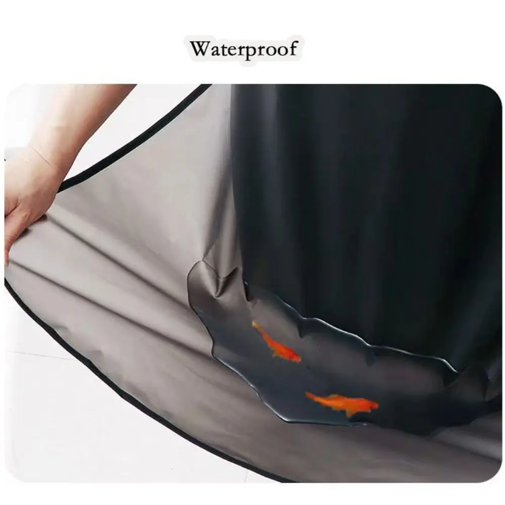 Waterproof Kitchen Apron Household PVC Oil Resistant Work Apron Transparent Black Dirt-Proof Cleaning Aprons