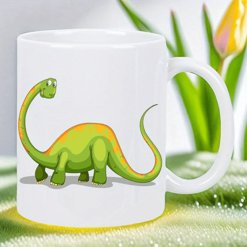 Dinosaur Mug Cute Cartoon Ceramic Coffee Cup Gift for Kids Novelty Jurassic Tea Drinkware Funny Design Print Cup