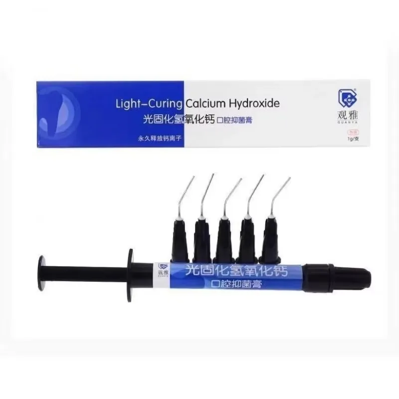 Dental Light Curing Calcium Hydroxide Cavity Base Liner Pulp Isolation Dental Restorative Filling Repair Composite Material
