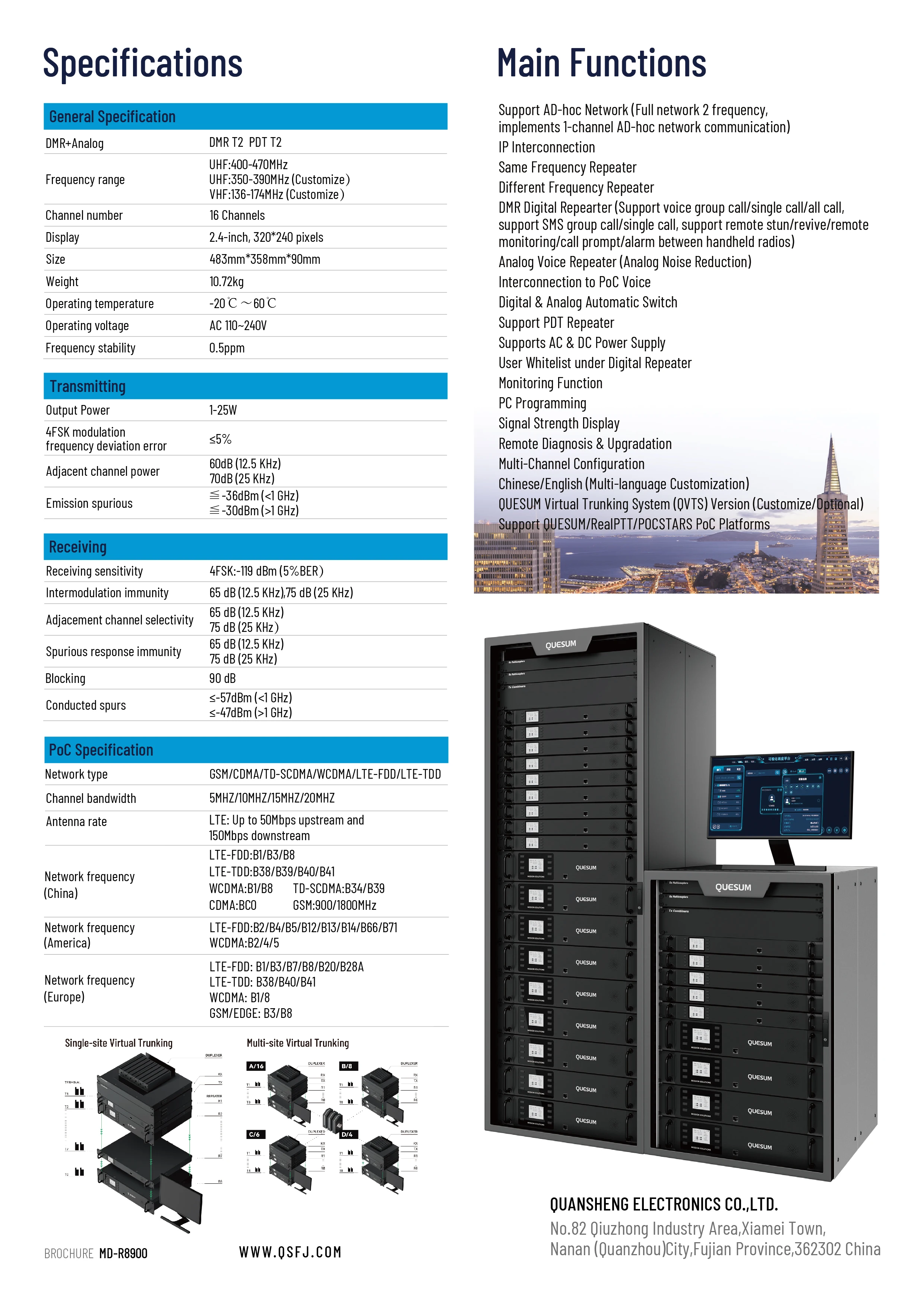 DMR 4G POC Repeater Digitale Mobile Radio Repeater 50W Ausgangsleistung DMR Repeater Amateur UHF VHF