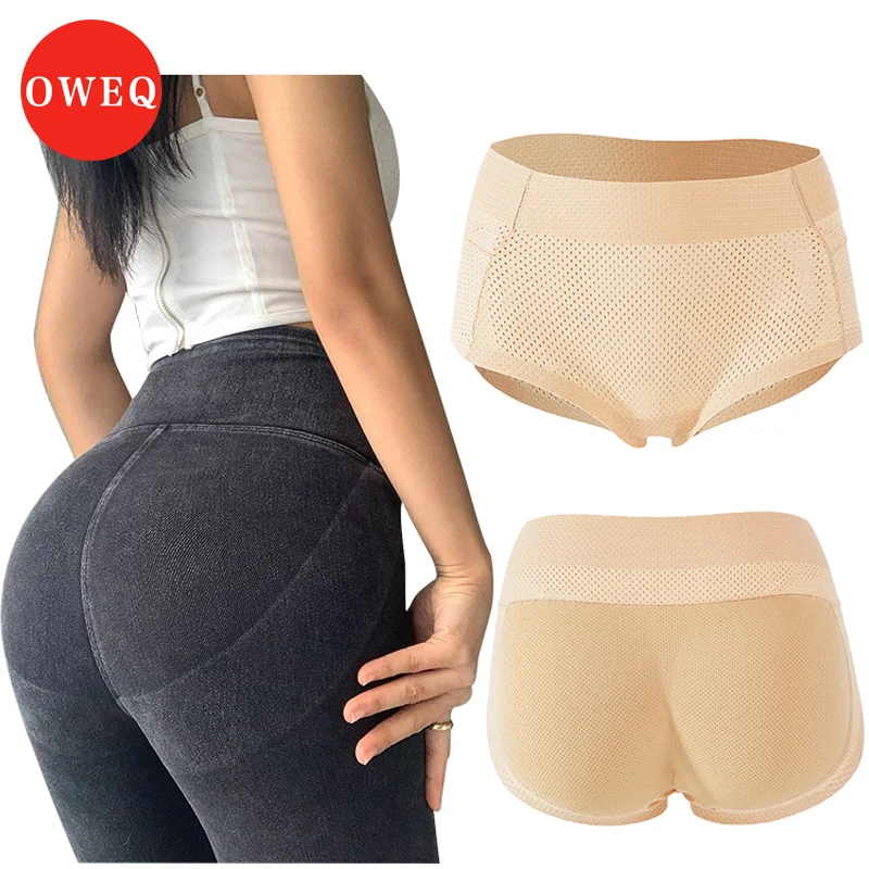 OWEQ Women Butt Lifter Panty Fake Buttock Body Shaper Padded Underwear Push Up Panties Slimming Tummy Control Briefs Shapers