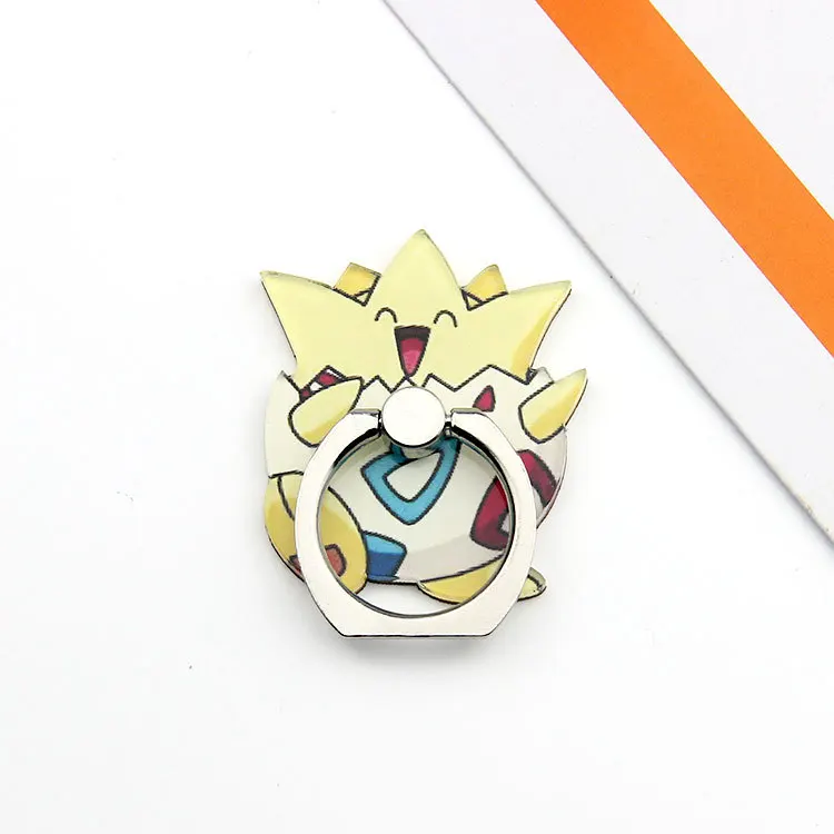 Pokemon Finger Ring Mobile Phone Holder 360 Rotatable Stand Grip Anime Pikachu  Bulbasaur Phone Back Sticker Pad Bracket