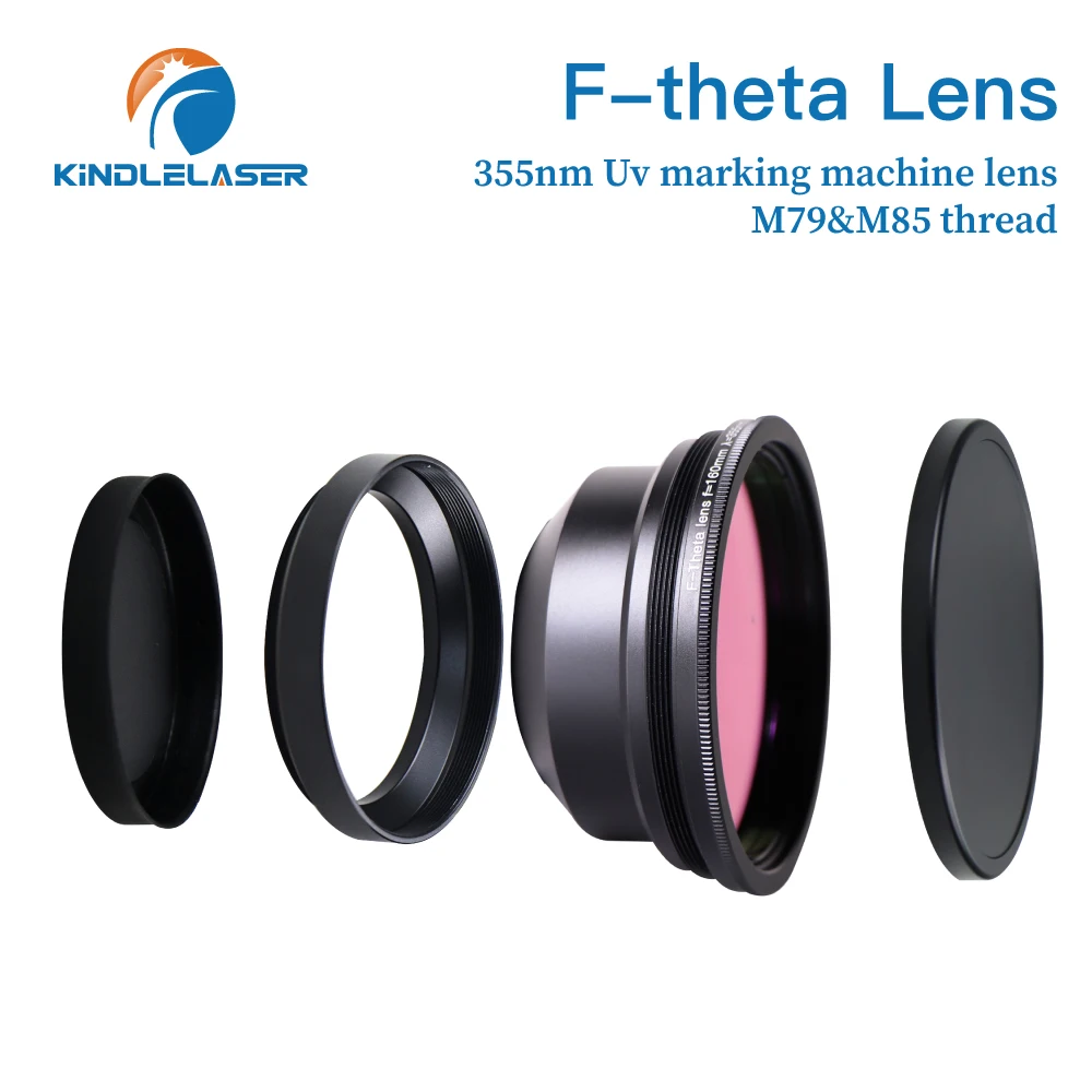 KINDLELASER M79/M85 Scan UV F-theta Lens 355nm Focal length F160-420mm Scan Field 110x110-330x330 For UV Laser Galvo System