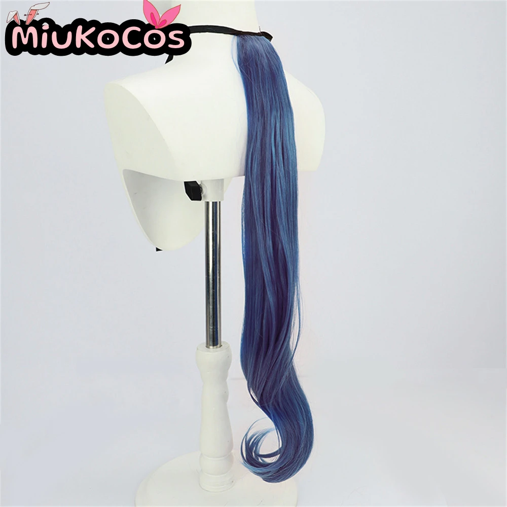 IN STOCK ヒシアマゾン Hishi Amazon Cosplay Wig With Ears and Tail MiukoCosplay Umamusume:Pretty Derby Cosplay Blue Hair