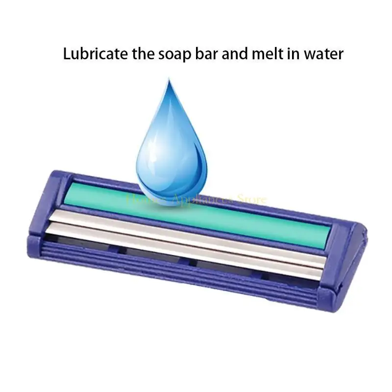 D0AB 10 pezzi inossidabile inossidabile a doppia lama per set rasoio per maniglia non slittata f