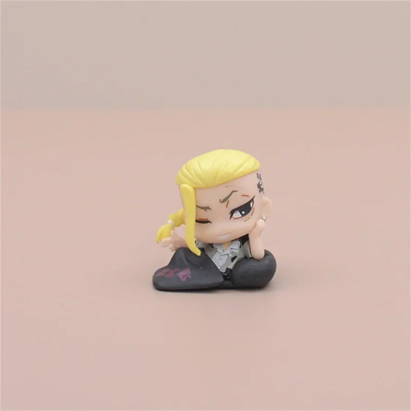 Anime Q Version Tokyo Revengers Sleep Form Mikey Draken Model Toys Takemichi Hanagaki Baji Keisuke Action Figure Ornaments Gift