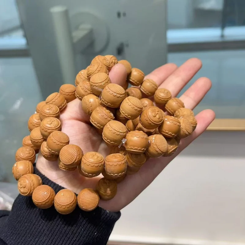 

Monkey Sunflower Accessories Woven Hand Rope Necklace Prayer Beads with Partition