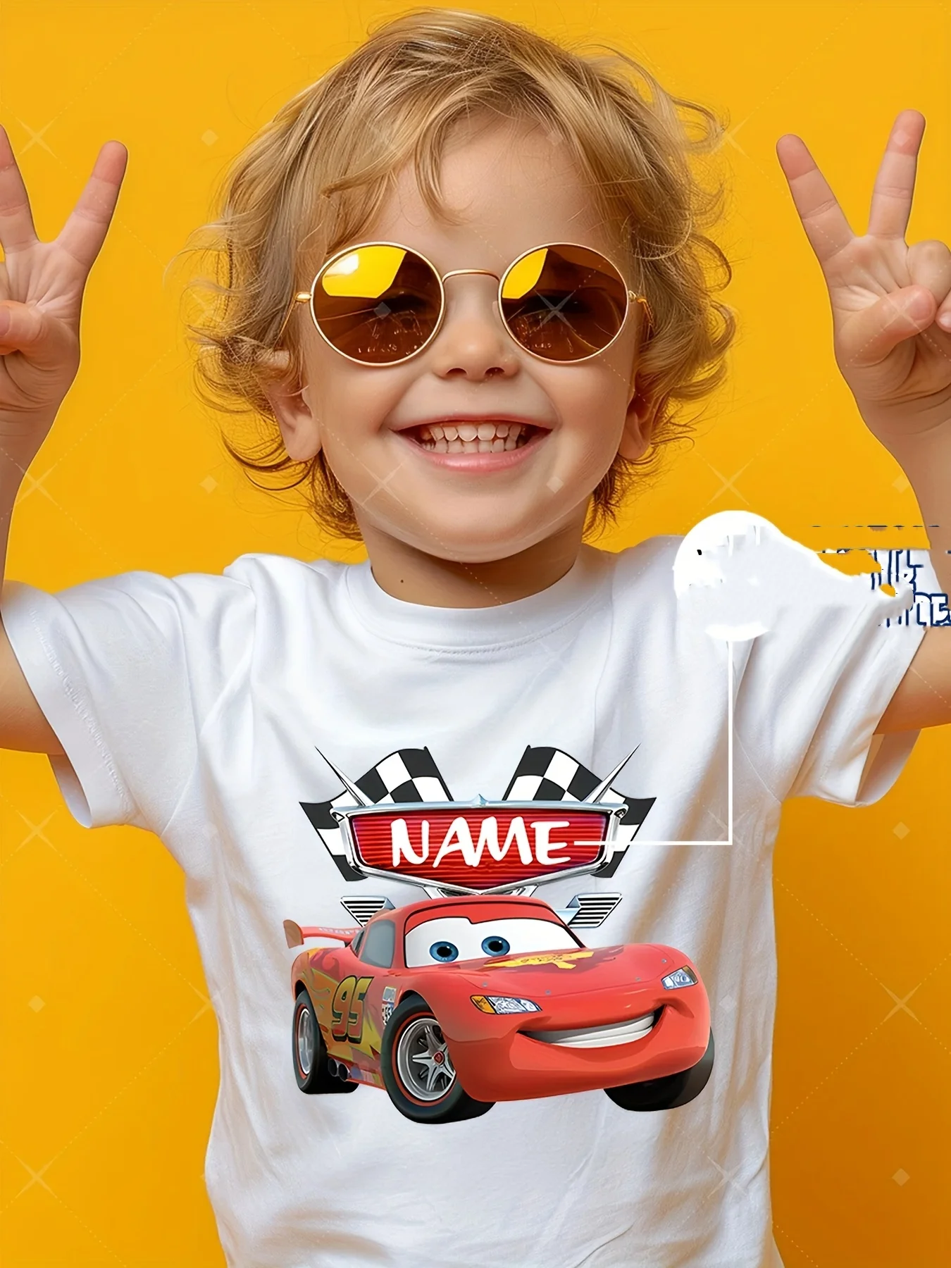 

2025 New Disney Lion King Simba Pattern Printed Children's Street Fashion Trend Short Sleeve Pure Cotton Round Neck T-shirt