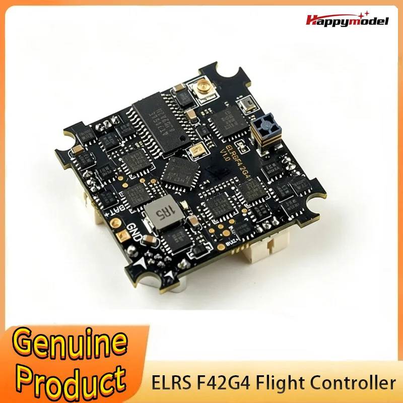 Happymodel Elrs F4 2g4 Aio 5in1 Flight Controller SPI 2.4GHz ExpressLRS Receiver 5.8G VTX For Tiny whoop Freestyle Drone Parts