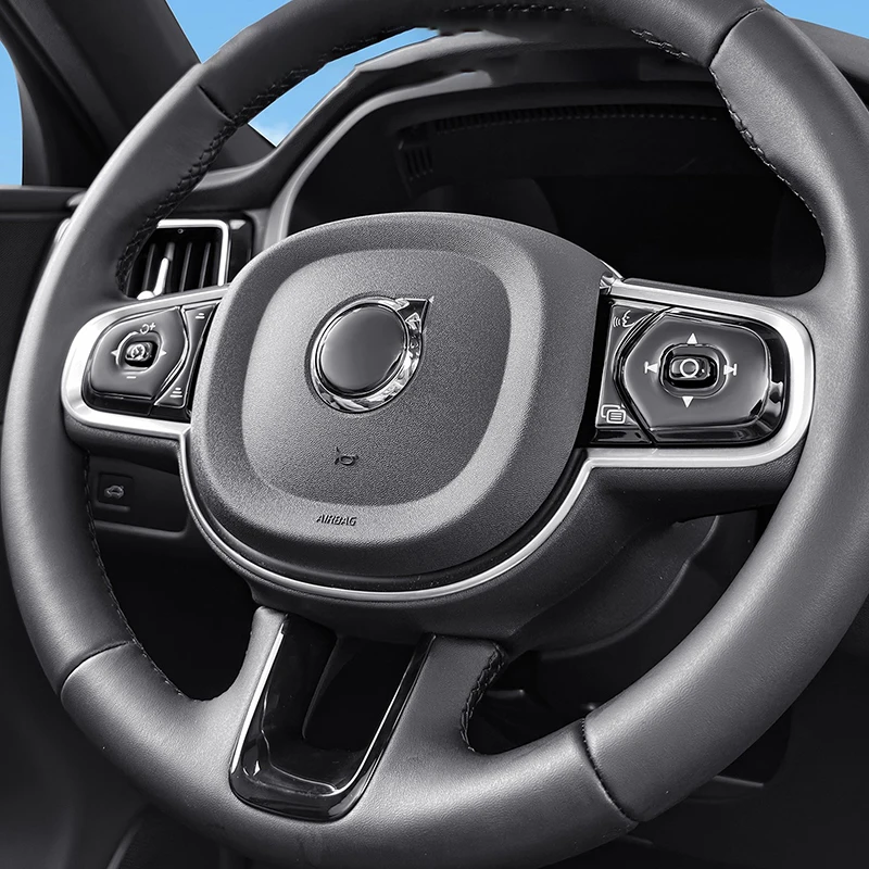 Interior Car Steering Wheel Button Decoration Sticker Drop Glue Transparent Stickers For Volvo XC60 XC90 S90 V90 S60 V60