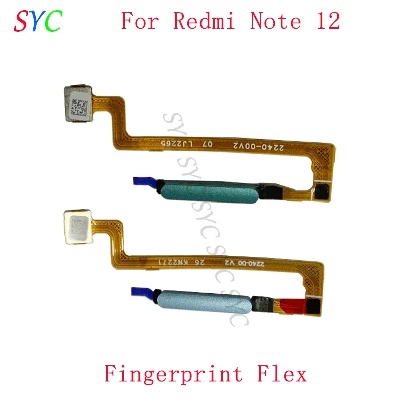 

Fingerprint Sensor Button Flex Cable For Redmi Note 12 Power Key Touch Scanner Repair Parts