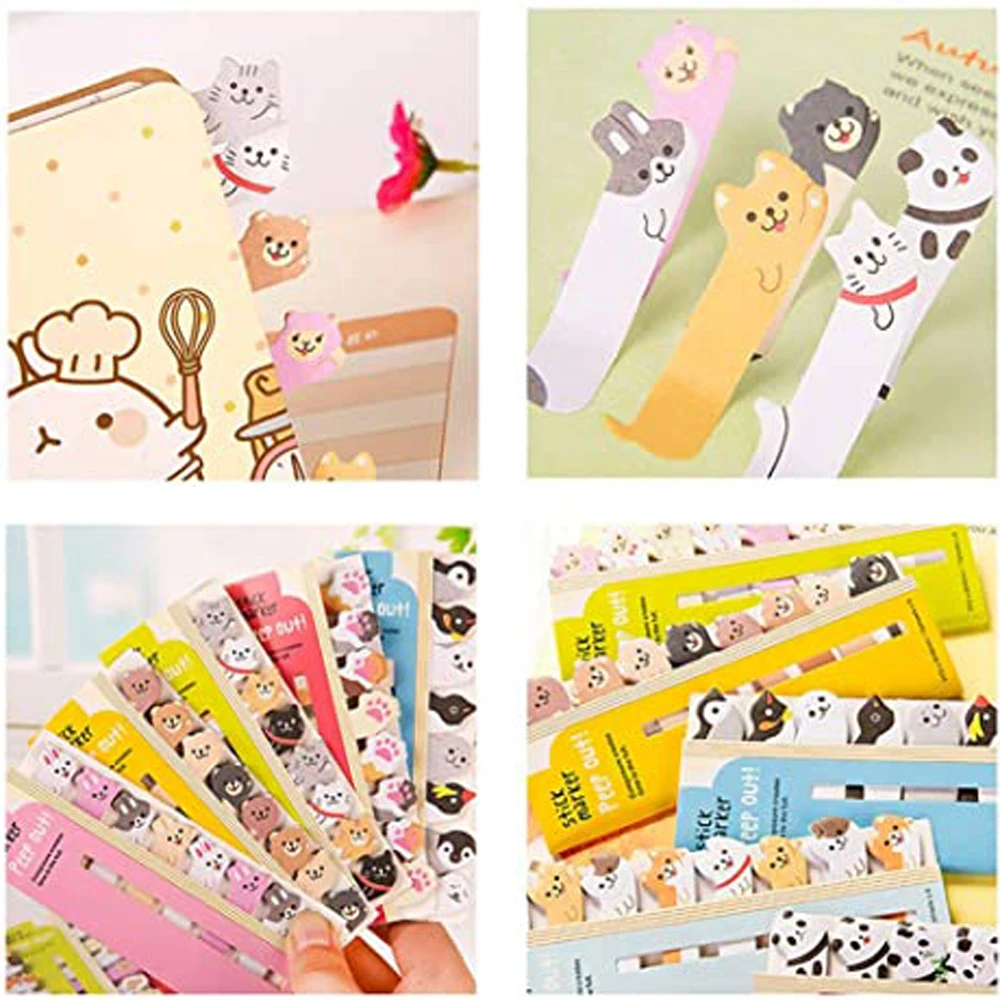 Kawaii Stationery Note Paper Planner Stickers Paper Stickers Scrapbooking Bookmarks Memo Pad Sticky Notes Cat Panda