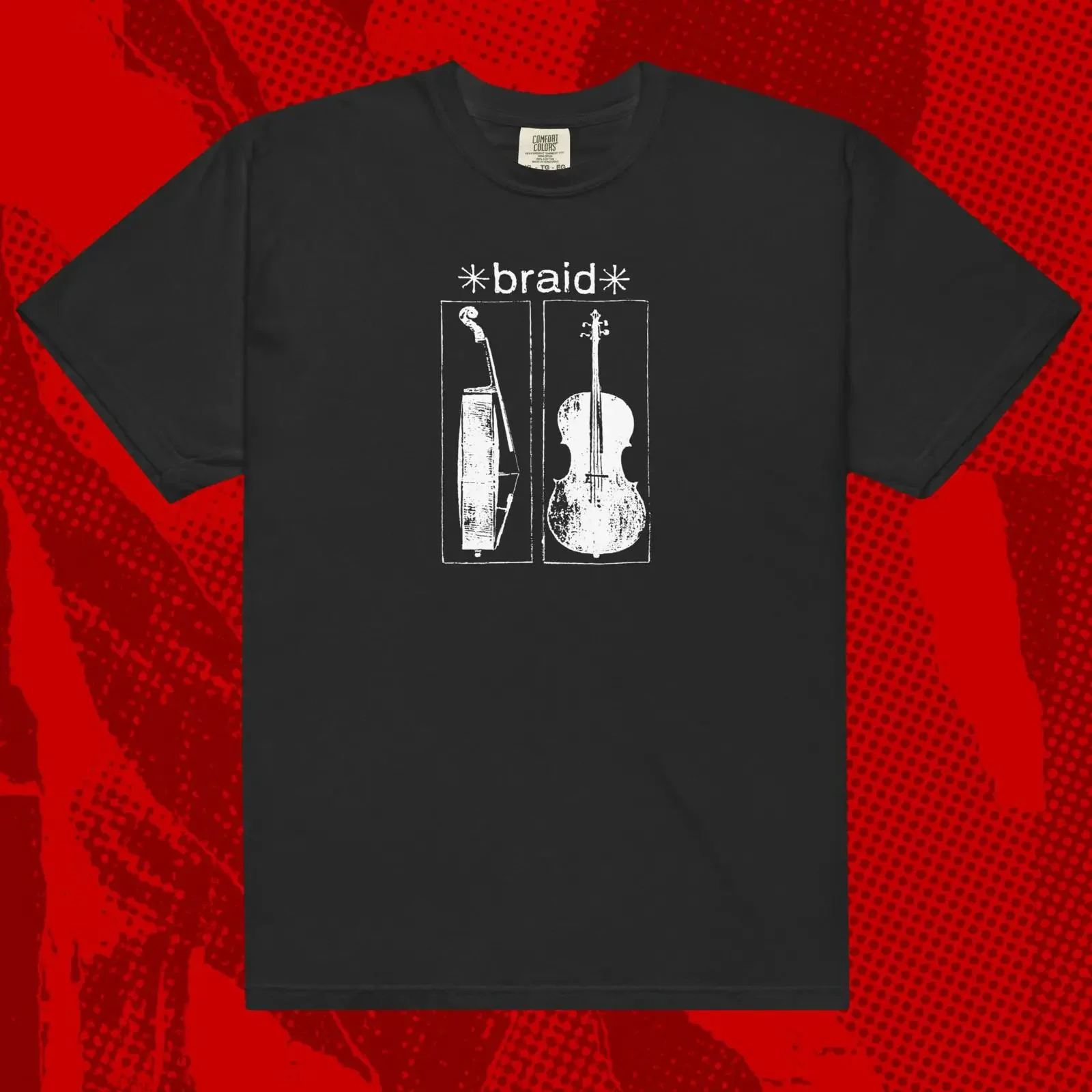 Braid Cello T Shirt Emo Indie Jimmy Eat World Mineral Cap'n Jazz Promise Ring vintage Washed Slightly Comfortable Soft fashion