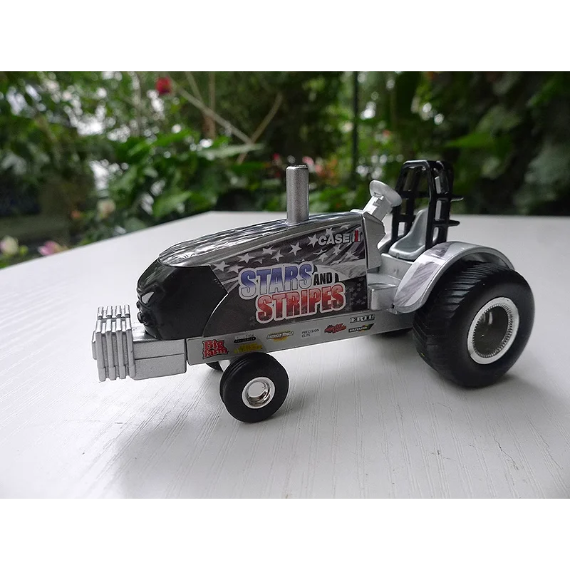 ダイキャスト ERTL 1:64 スケール星条旗プルケース極端な合金トラクターモデルグッズおもちゃギフトお土産ディスプレイ装飾