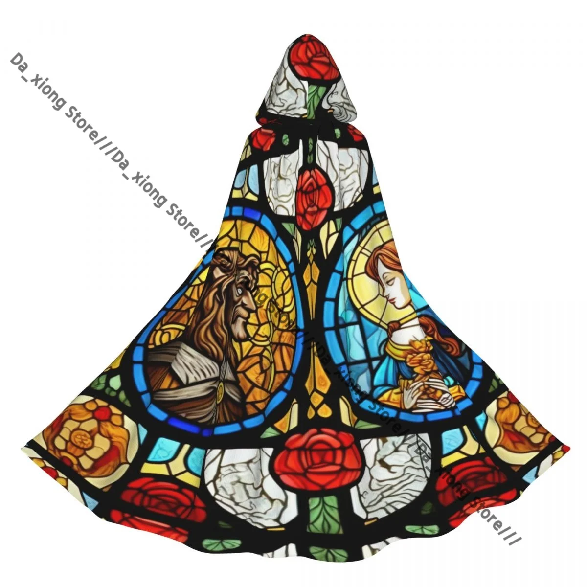 

Красота зверь сказочное стекло через плечо плащ ведьмы Хэллоуин косплей костюм для взрослых плащ унисекс ретро накидка в стиле ретро