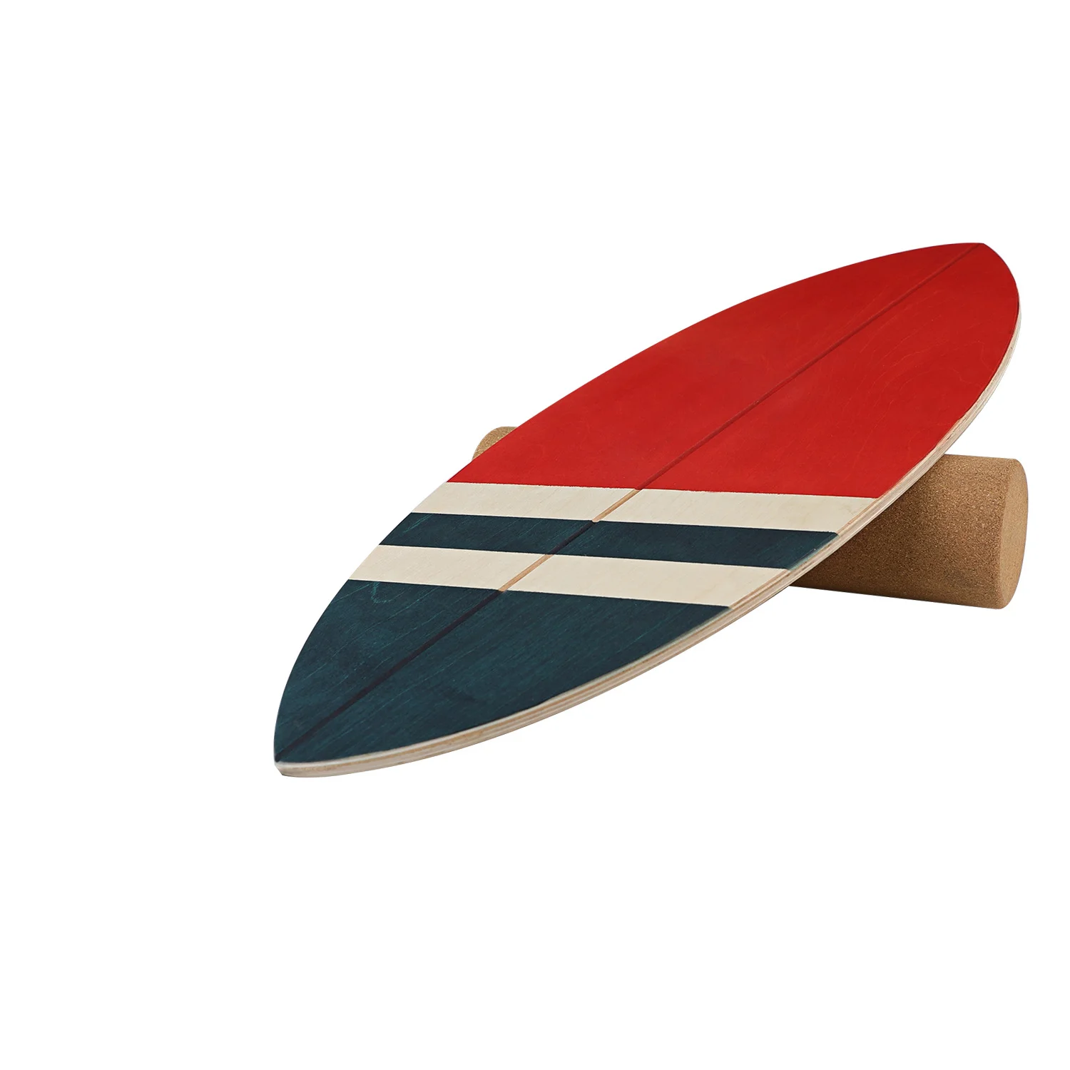 Balance Board with Cork Roller Waist Sports Wood Maple Land Surfboard Balance Boards