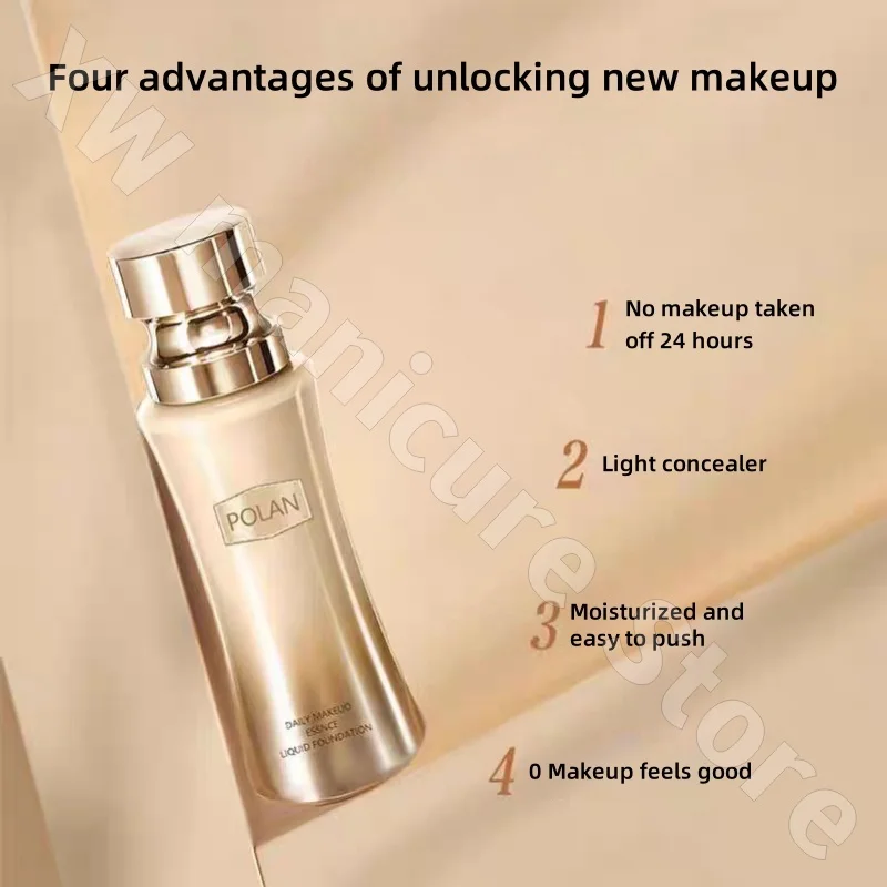 ポランリブズ ホールディング メイクアップ エッセンス リキッドファンデーション マット フェイス 落ちにくい メイクアップ コンシーラー オイルコントロール 適用 35g