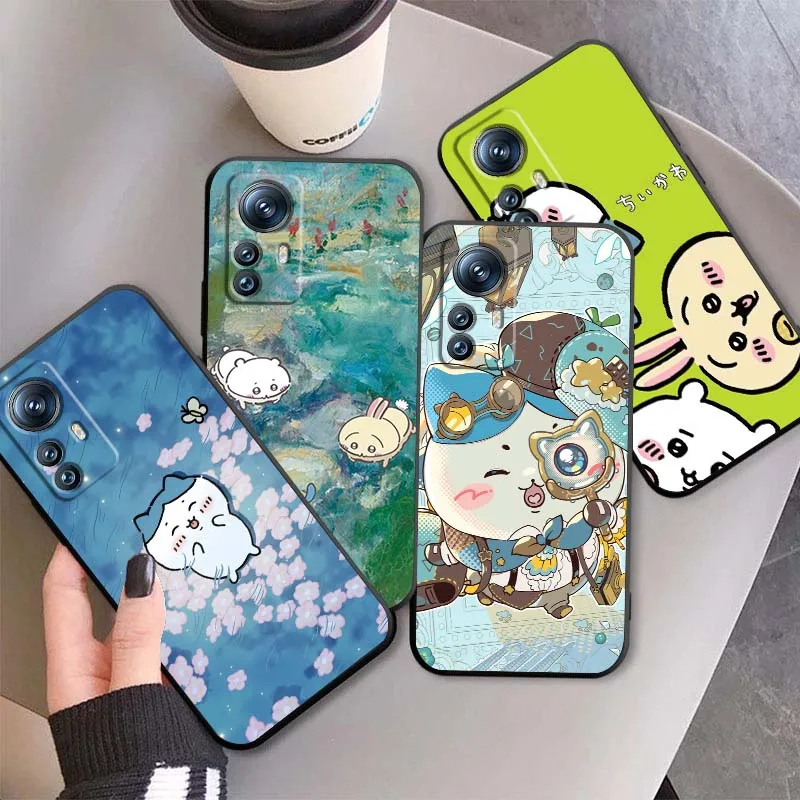 

Usagi Chiikawa Hachiware For Xiaomi Mi 15 14 13 13T 12 12T 12S 11 11i 11T Pro Ultra Lite 5G Black Soft Cover Phone Case