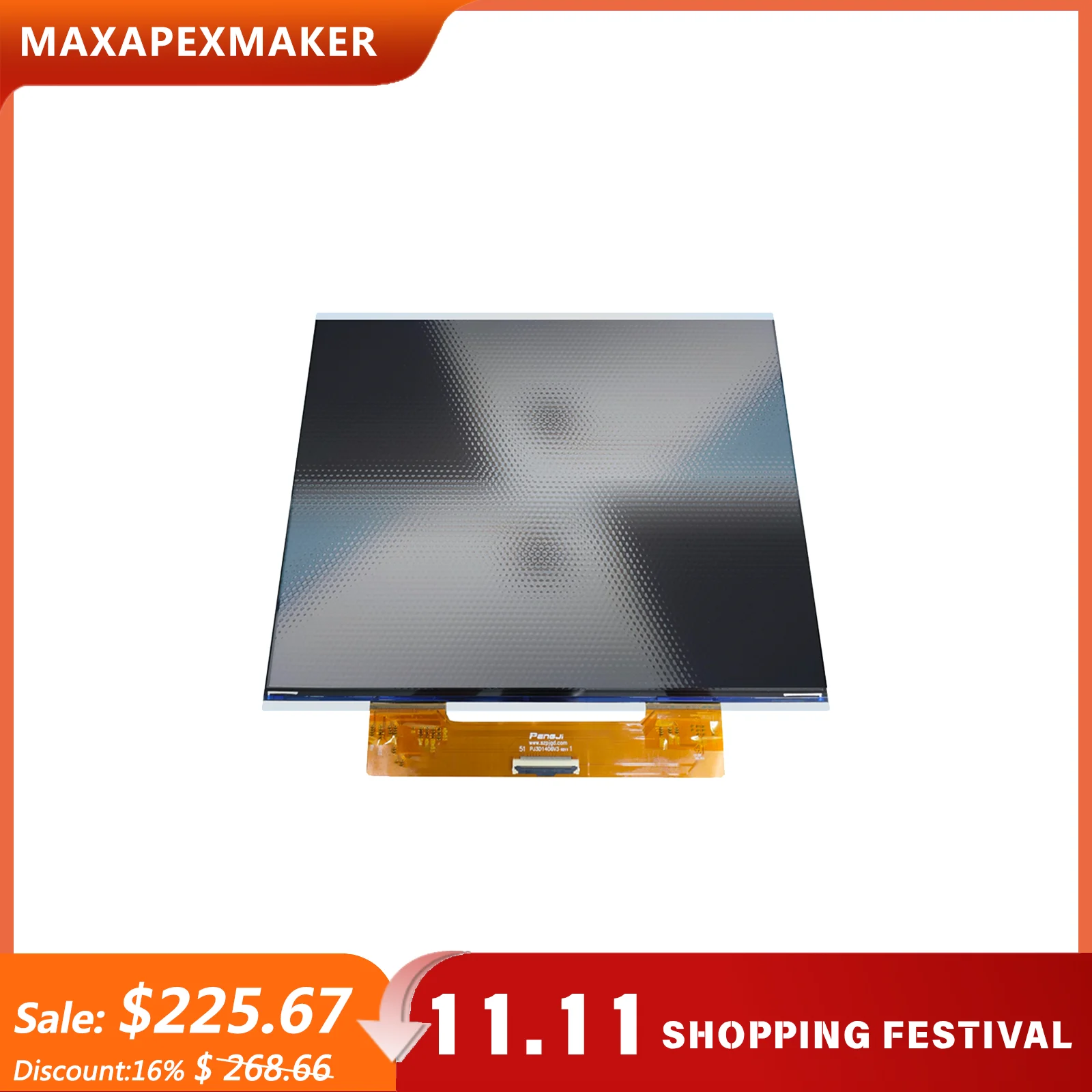 14.06 Inch 12K Mono LCD Screen Replacement for Anycubic Photon P1 Max Exposure Display Part PJ3D1406V14 3D Printer Accessories