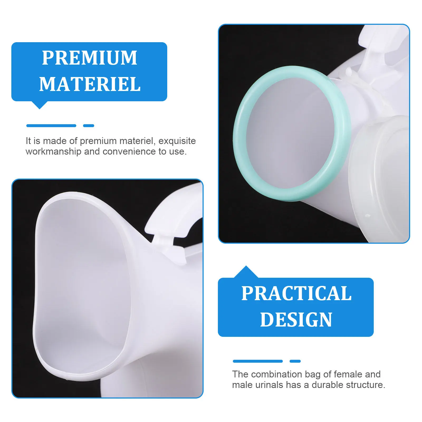 

4Pcs Portable Urinal Thickened Reusable Adult Urine Bottles Household Elderly Travel Outdoor Portable Urinal Elderly Accessory