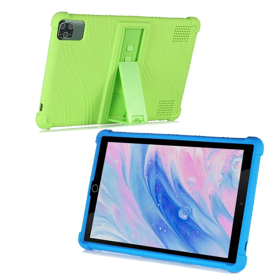  For Android Tablet 8 Octa-core 10.1 Inch Tablet tablet pc shockproof solid color back cover protective Silicone Case