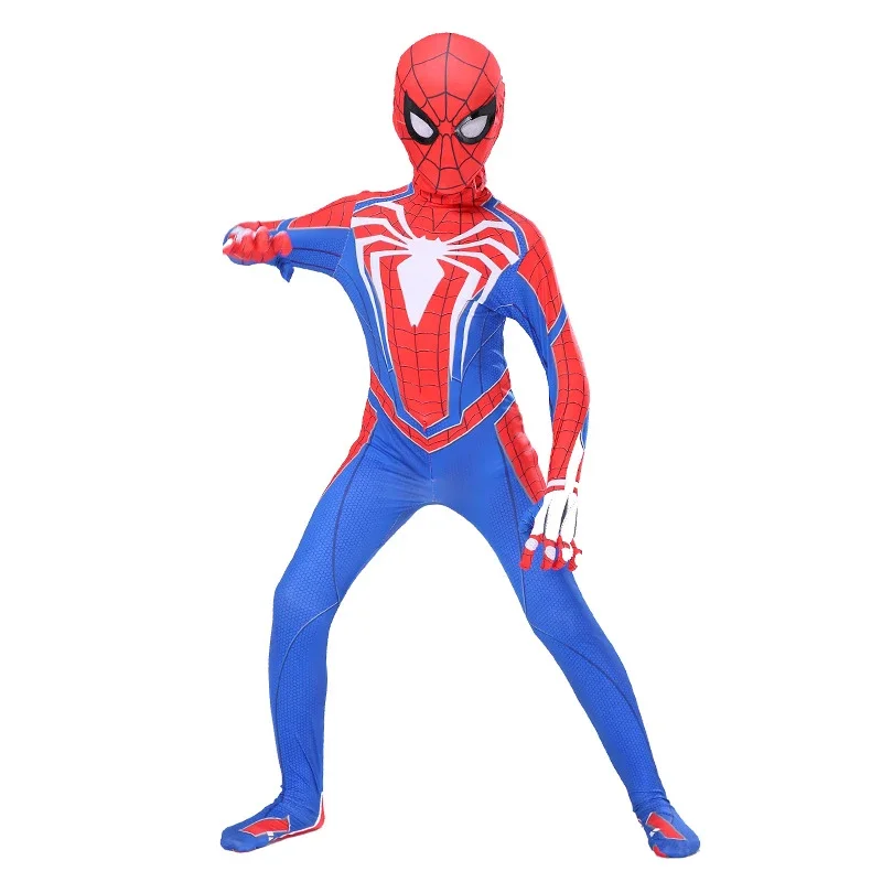 Anime Game PS4 Spiderman Costume Superhero Spiderman Cosplay Zentai Jumpsuit Bodysuit Halloween Carnival Party Costumes