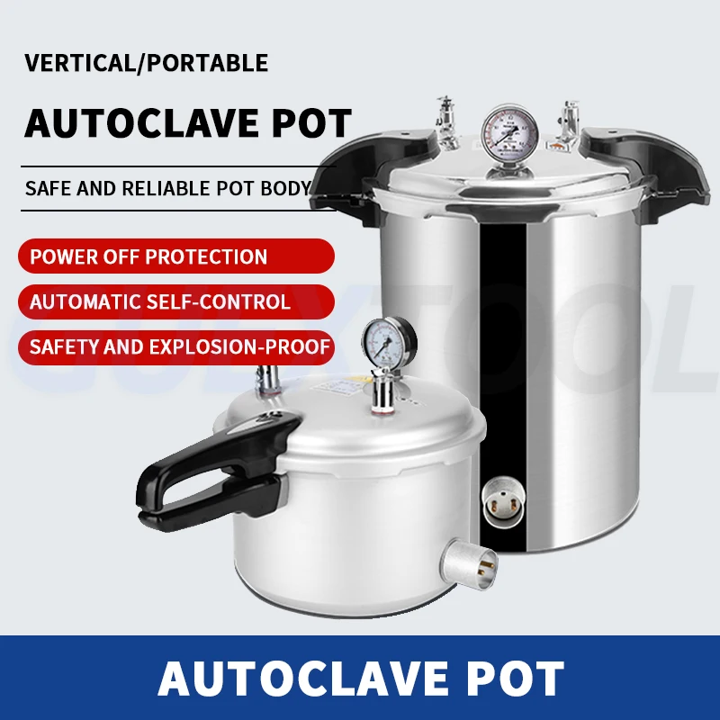Sterilization Pot Pressure Steam High-pressure Sterilizer Fully Automatic Medical Disinfection Pot Laboratory Anti Drying Pot